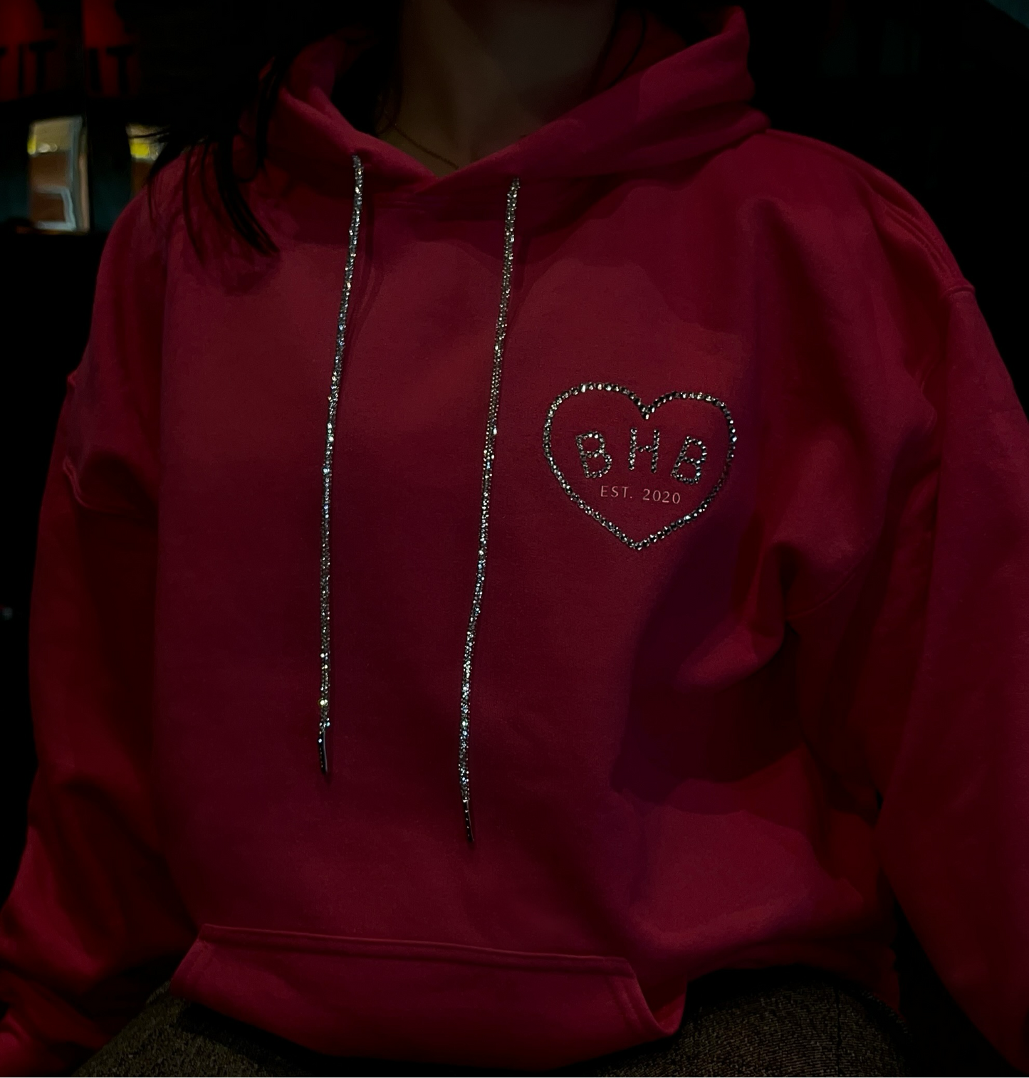Love BHB - Rhinestone Hoodie