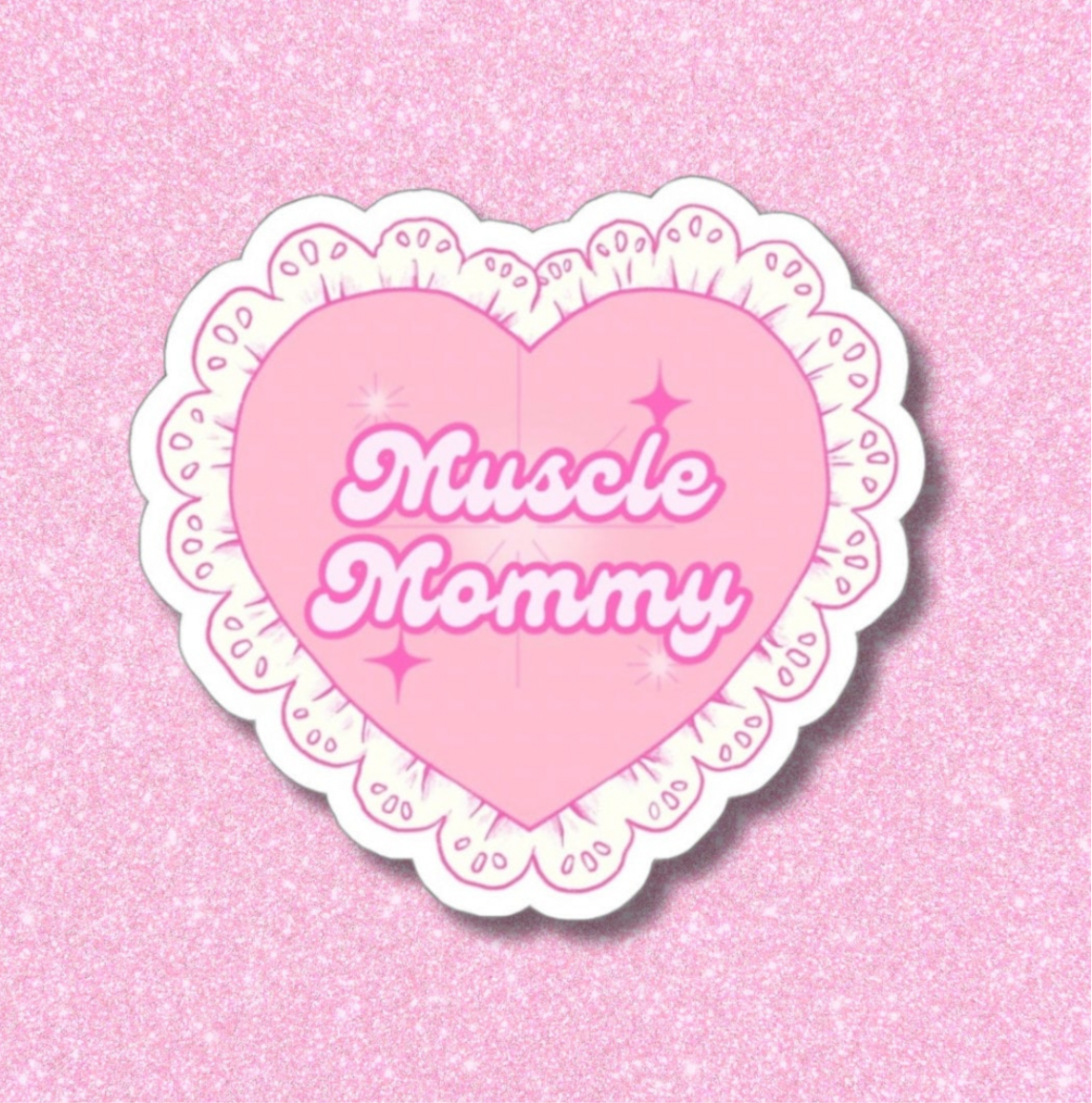 Coquette Muscle Mommy Sticker