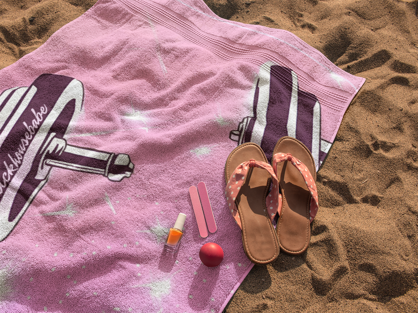 Barbell Babe V1 | Beach Towel