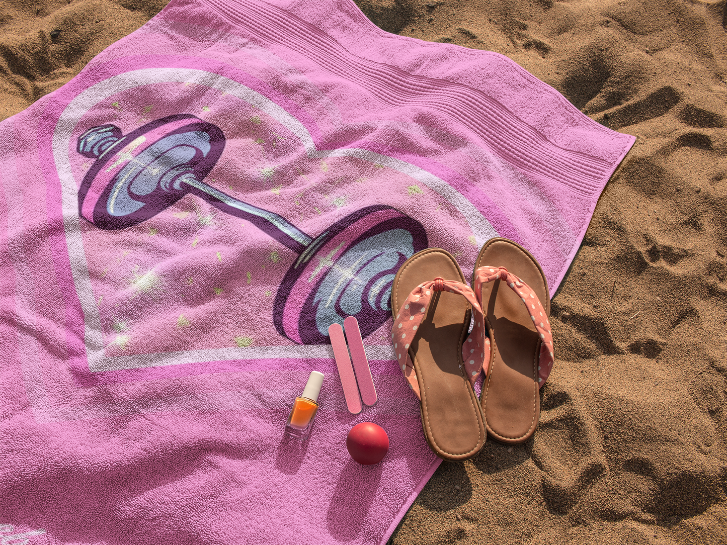 Barbell Babe V3 | Beach Towel