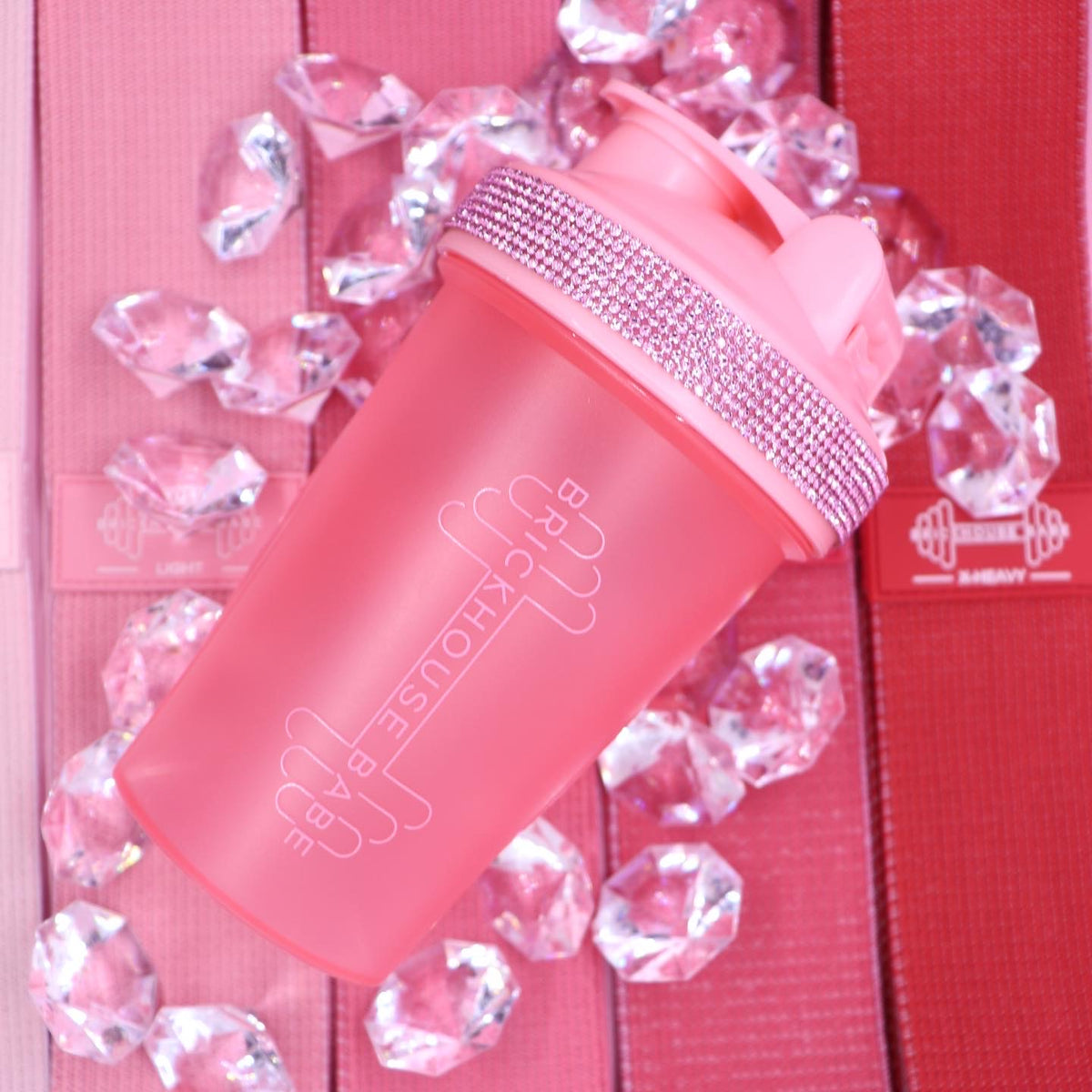 Red Bling Shaker Cup Valentines Day Bottle Shaker Cup 