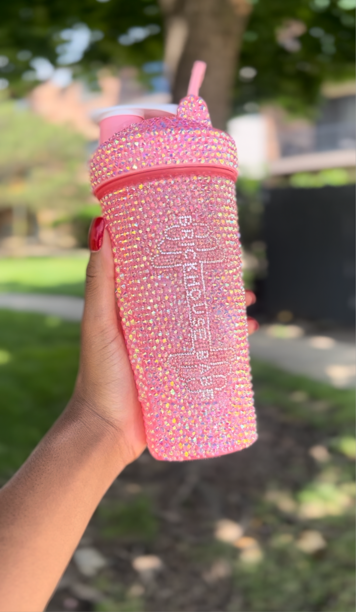 Pink Rhinestone Shaker